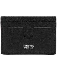 Tom Ford - Accessoires ,Zwart ,Leer Kaarthouder - Lyst