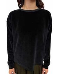 Mason's - Schwarzer Velours Sweatshirt Beverly Modell - Lyst