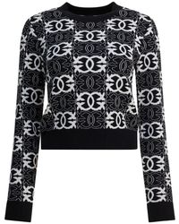 Pinko - Elegante Zwarte Gebreide Kleding Aw25 - Lyst