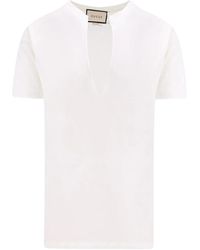 Gucci - Herren T-Shirt aus Baumwolle mit Stilvollem Logo-Print - Lyst