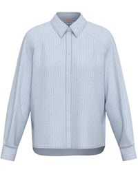 Marella - Overhemden ,Blauw ,Katoen Emmliuti Shirt - Lyst