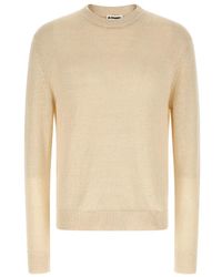 Jil Sander - Zijdenmix Trui Met Ronde Hals - Lyst