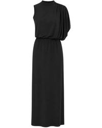 Opal Studio - Kleedjes ,Zwart ,Amina Lange Jurk - Lyst