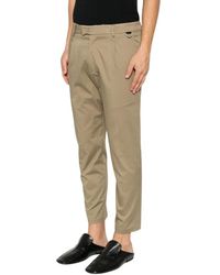 Low Brand - Gekreukte Chino Broek - Lyst