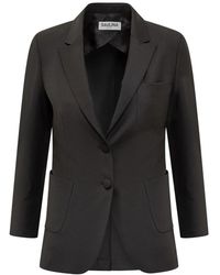 SAULINA - Jassen ,Zwart ,Leer Adelaide Single-Breasted Blazer - Lyst
