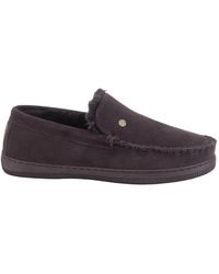 Warmbat - Schoenen ,Bruin ,Suède Grizzly Suède Choco Pantoffels - Lyst