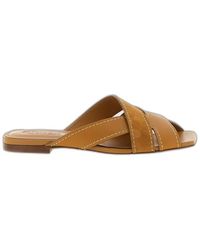 Tod's - Sandale Mit Gekreuzten Riemen Und Eckiger Zehenpartie - Lyst