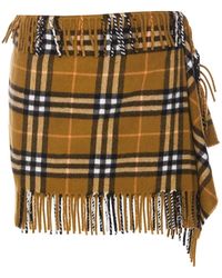 Burberry - Rokken ,Veelkleurig ,Wol Korte Rok - Lyst