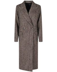 Tagliatore - Jassen ,Bruin ,Double-Breasted Coats - Lyst