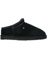 Warmbat - Leren Wol Gevoerde Klomp - Lyst