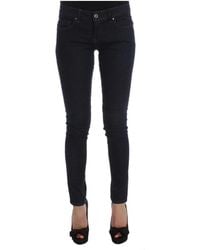 CoSTUME NATIONAL - Cotton blend slim fit jeans - Lyst
