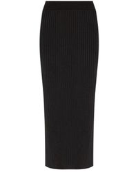 Jil Sander - Schwarzer a-linien-rock - Lyst