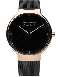 Bering - Uhr max rené 15540-262 roségold schwarz - Lyst