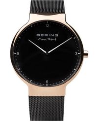 Bering - Uhr max rené 15540-262 roségold schwarz - Lyst