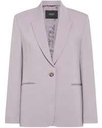Seventy - Jassen ,Roze ,Leer Single-Breasted Cady Jacket - Lyst