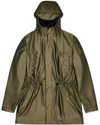 Rains - Jassen ,Bruin ,Bold Long Jacket Waterdichte Regenjas - Lyst