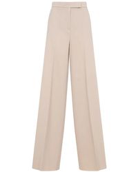 Max Mara - High-Waisted Wide-Leg Trousers - Lyst