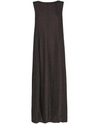 Cortana - Lange Mouwloze Maxi Jurk - Lyst