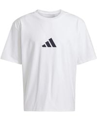adidas - Sportieve Tee Met 3 Strepen Ontwerp - Lyst