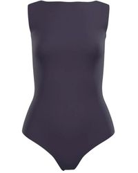 Wolford - Tops ,Blauw ,Wol Mouwloze String Body - Lyst