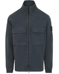 Stone Island - Cotton Shirt Jacket - Lyst