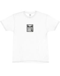 Obey - Klassieke Eyes Icon Tee Wit - Lyst
