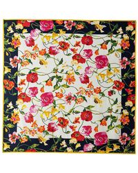 KENZO - Wildflower Vierkante Sjaal - Lyst