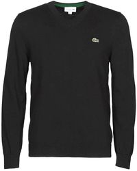 pull laine col v homme lacoste