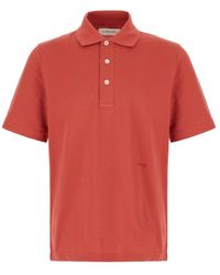 Lanvin - Tops ,Rood ,Katoen Klassiek Poloshirt - Lyst