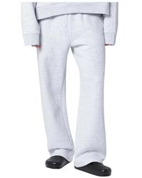 Entire studios - Broeken ,Grijs ,Katoen Straight Leg Sweatpant - Lyst