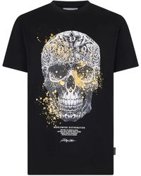 Philipp Plein - Jersey T-Shirt Plein Skull Baroque Dots - Lyst