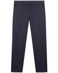 Brooks Brothers - Broeken ,Blauw ,Katoen Regular Fit Stretch Katoen Gabardine Comfort Chino - Lyst