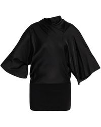 Rick Owens - Overhemden ,Zwart ,Leer Cylinder Top - Lyst