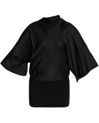 Rick Owens - Overhemden ,Zwart ,Leer Cylinder Top - Lyst