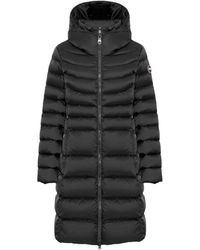 Colmar - Schwarze winterjacke mit stepp-brustpartie - Lyst