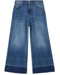 Liu Jo - Blaue wide leg jeans ss21 - Lyst