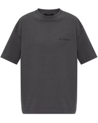 AllSaints - Tops ,Grijs ,Katoen Underground T-Shirt - Lyst