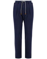 Eleventy - Mens Clothing Trousers Blue Ss23 - Lyst