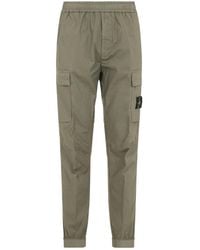 Stone Island - Cotton Trousers - Lyst