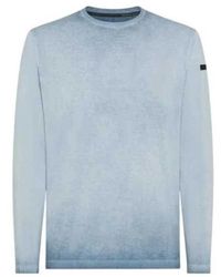 Rrd - Truien & Vesten ,Blauw ,Katoen Shirty Ice Round Knit - Lyst