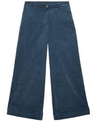 Oltre - Wide Trousers - Lyst