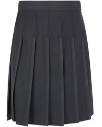 Thom Browne - Bermuda Lengte Klassieke Plooirok - Lyst