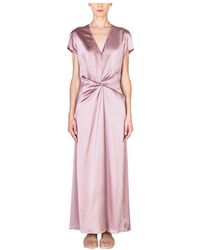 Alysi - Kleedjes ,Roze ,Satijn 362 221 Maxi-Jurk - Lyst