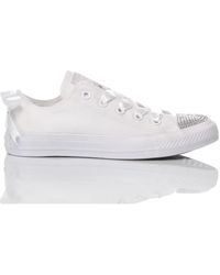 Converse - Handgefertigte weiße sneakers für frauen - Lyst