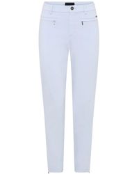 Cro - Broeken ,Blauw ,Leer Slim-Fit Broeken - Lyst
