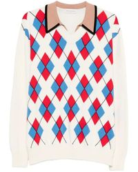 Dries Van Noten - Argyle-Pullover - Lyst