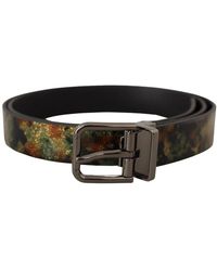 Dolce & Gabbana - Sprankelende Lederen Metalen Gespriem - Lyst