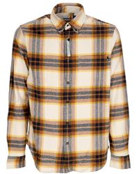 Timberland - Kariertes Flanellhemd Weiß Rauch - Lyst