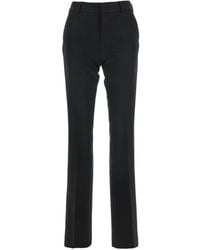PT Torino - Broeken ,Zwart ,Flared Tech Fabric Broek - Lyst