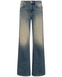 Moschino - Jeans ,Blauw ,Denim Cotton Denim Flared Broek - Lyst